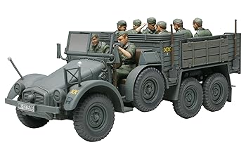 【中古】タミヤ 1/48 ミリタリーミニチュアシリーズ No.34 ドイツ陸軍 クルッププロッツェ 6輪軽トラック プラモデル 32534(3)