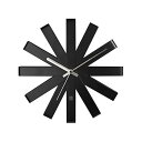 【中古】umbra RIBBON WALL CLOCK(リボン ウォールクロック) ブラック 2118070-040