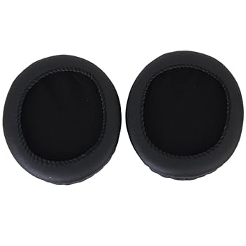 【中古】【ノーブランド品】交換用イヤーパッド イヤークッション ATH-M50 M50S M20 M30 M40 ATH-SX1 黒 1ペア