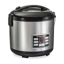 【中古】ハミルトン ビーチ デジタルプログラム可能 炊飯器&食品スチーマー 20カップ 調理済み (10 未調理) スチーム&リンスバスケット付き ステンレスス