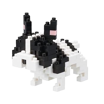 【中古】ナノブロック フレンチブルドッグ パイド NBC_197