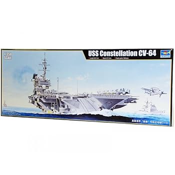 【中古】トランペッター 1/350 アメリカ 海軍 空母 CV-64 コンステレーション プラモデル 05620