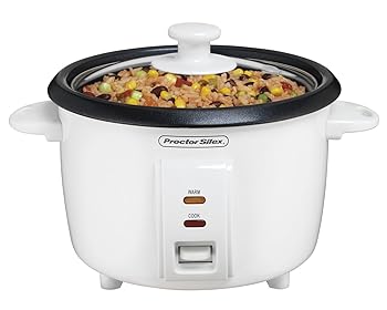 Proctor Silex 炊飯器&食品スチーマー 8カップ 調理済み (4カップ 未調理) ホワイト (37534NR)