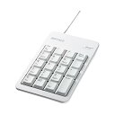 【中古】バッファロー BUFFALO 有線テンキーボード Tabキー付き ホワイト BSTK100WH