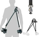【中古】ブラックラピッド BLACKRAPID 一眼カメラ用 速写ストラップ ハイブリッド ブリーズ 2台同時掛け カメラストラップ 斜め掛けストラップ 020674【