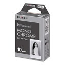 【中古】instax 富士フイルム(FUJIFILM) インスタントカメラ チェキ用フィルム 10枚入 モノクローム INSTAX MINI MONOCHROME WW 1