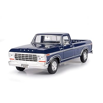 【中古】Motormax 1979 フォード F-150 ピックアップトラック ダークブルー 1/24 ダイキャストモデルカー