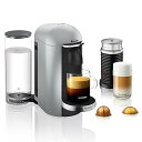 【中古】Nespresso vertuoplusデラックスコーヒーとエスプレッソメーカーby Breville with Aeroccino メタリック 608...
