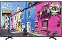 【中古】ハイセンス 49V型 液晶 テレビ HJ49K3121 フルハイビジョン 外付けHDD裏番組録画対応 メーカー3年保証 2016年モデル