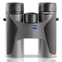 【中古】ZEISS 双眼鏡 Terra ED 10x32 ダハプリズム式 10倍 32口径 EDレンズ タフ&軽量 完全防水 グレー 653504