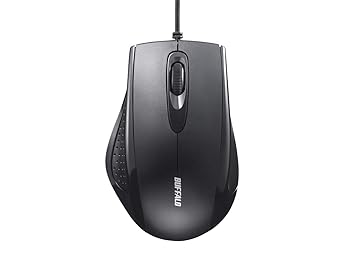 【中古】バッファロー BSMRU050BK 有線 3ボタン IR光学式マウス ブラック