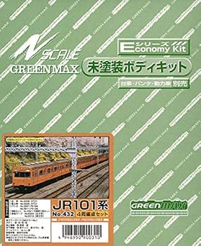 【中古】グリーンマックス Nゲージ JR101系 4輛編成セット 432 未塗装車体キット(3)