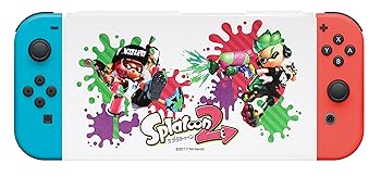 【中古】Nintendo Switch専用スタンド付きカバー スプラトゥーン2ガール&ボーイ