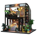 【中古】Flever ドールハウス ミニチュア DIY ハウスキット 家具付き 創造的な部屋 ロマンチックなバレンタインギフト (コーヒーの時間)