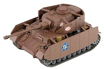 【中古】ぺあどっと ガールズ&パンツァー 4号戦車H型/D型改 エンディングVer. ノンスケール 全長約115mm 半塗装済みプラモデル PD69