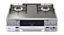 【中古】リンナイ ガステーブル【都市ガス12A13A用】 クリアミッドグレーRinnai ラクシエプライム 右ハイカロリーバーナー RTS65AWG31R2G-...