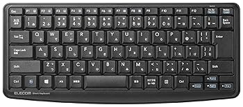 【中古】エレコム キーボード ワイヤレス (レシーバー付属) メンブレン ミニキーボード 【本格静音設計】 ブラック TK-FDM091STBK
