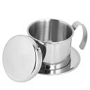 【中古】ステンレススチールカップベトナムコーヒーDripフィルタメーカーPhin Infuser ゴールド