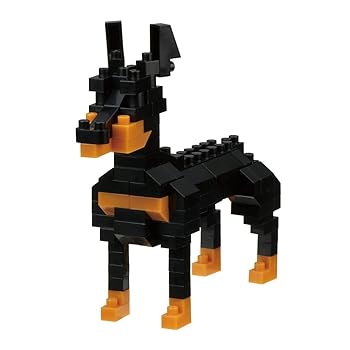 Blocks - 【中古】nanoblock ナノブロック ドッグブリード ドーベルマン NBC_255