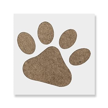 樂天商城 - 【中古】犬の足跡ステンシル ? ステンシル足跡 プリントステンシル 犬の足跡ステンシル ペットステンシル 足跡プリントステンシル