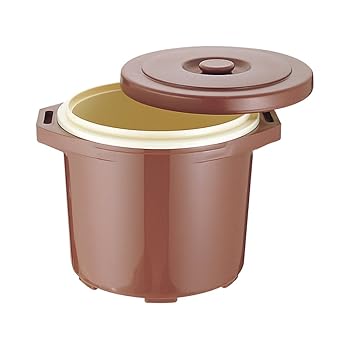 【中古】台和 プラスチック保温食缶 ご飯用 大 ブラウン 380x324x高さ312mm DF-R1