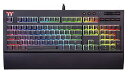 【中古】Thermaltake TT PREMIUM X1 RGB CherryMX Blue -日本語キーボード- ゲーミングキーボード KB430 KB-TPX-BLBRJP-01
