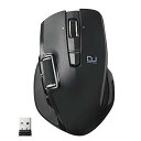【中古】エレコム マウス ワイヤレス (レシーバー付属) Lサイズ 6ボタン DUALシリーズ ハードウェアマクロ搭載 サイドホイール 高速スクロール Ulti...