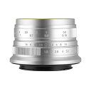【中古】七工匠 7artisans 25FXS 25mm F1.8 Xマウント 富士フイルムX シルバー レンズ