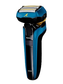 【中古】パナソニック ラムダッシュ メンズシェーバー 5枚刃 お風呂剃り可 青 ES-CSV6R-A