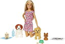 【中古】Barbie Doggy Daycare邃「 Doll & Pets Playset