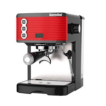 【中古】コーヒーマシン、スチームポンプ半自動コーヒーマシン、カプチーノ、ラテ、フラワーティー、大容量
