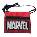 【中古】マーベル サコッシュ MARVEL ロゴ レッド×ブラック SPAP1371