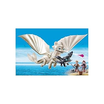 【中古】Playmobil 70038 DreamWorks Light Fury with Baby Dragon and Children, Various