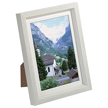 Western Furniture - 【中古】ハクバ HAKUBA 額縁 Chululu(チュルル) フォトフレーム P01 L/KG/2Lサイズ兼用 ホワイト FCHL-P01WT