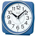 【中古】セイコークロック(Seiko Clock) 置き時計 青メタリック 本体サイズ:10.8×11.0×6.0cm 目覚まし時計 電波 アナログ KR335...