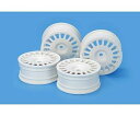 【中古】タミヤ(TAMIYA) ホップアップオプションズ (OP) No.1851 OP.1851 ラリーディッシュホイール4本 ホワイト 24mm幅 オフセッ...