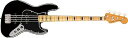 【中古】Squier by Fender エレキベース Classic Vibe '70s Jazz Bass?, Maple Fingerboard, Black ソフトケース付き(2)