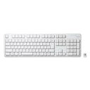 【中古】エレコム USB-A キーボード ワイヤレス (レシーバー付属) メンブレン フルキーボード ホワイト TK-FDM106TXWH