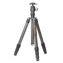 【中古】Leofoto アーバン LX-324CT プロフェッショナル 軽量 カーボンファイバー 三脚 + ボールヘッドセット センターコラムなし XB-38