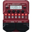 【中古】ZOOM ズーム B1 FOUR ベース用マルチエフェクター レッド