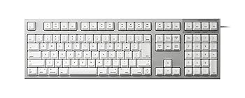 【中古】東プレ(Topre Corporation) R2-JPVM-WH(シルバー/白) Realforce for Mac フルキーボード 日本語11