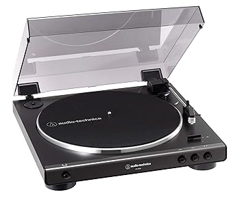 【中古】オーディオテクニカ フルオート レコードプレーヤー AT-LP60X 33/45回転対応 ベルトドライブ 【國(guó)內(nèi)正規(guī)品】ダークガンメタリック AT-LP60X DGM