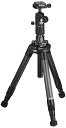 【中古】Velbon トラベル三脚 ULTREK UTC-63 II AS 5段 ウルトラロック 脚径30mm 中型 自由雲台 (トルク調整対応) コマ止め方式 アルカスイス互換 カーボ
