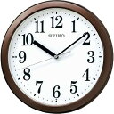 【中古】セイコークロック(Seiko Clock) 掛け時計 茶メタリック 直径28.0x4.6cm 電波 アナログ コンパクトサイズ KX256B
