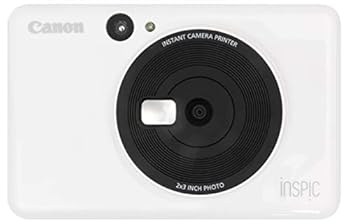 【中古】Canon インスタントカメラプリンター iNSPiC CV-123-WH ホワイト