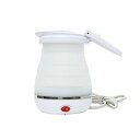 【中古】ミヨシ(Miyoshi) 折りたためる電気ケトル ホワイト 800ml 2-3人用 MBE-TK03/WH