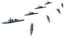 【中古】フジミ模型 1/3000 集める軍艦シリーズ No.37 海上自衛隊第4護衛隊群(1998年) プラモデル 軍艦37