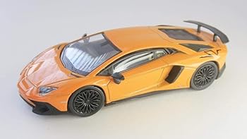 【中古】ブンカオリジナル 1/64スケールミニカーシリーズ ランボルギーニ アヴェンタドール SV オレンジ 完成品