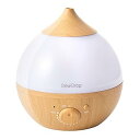【中古】スリーアップ アロマ 超音波加加湿器 1.0L 最大加湿量 200ml/h 4畳 デュードロップS ナチュラルウッド HFT-2015NW