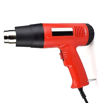 【中古】220V 2000Wヒートガン、Thermoregulatorデジタル熱い空気ガンシュリンク包装ヒーター電源ツール4個入りノズルツールボックス